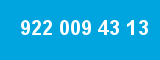 922 009 43 13